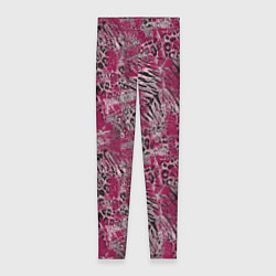 Женские легинсы Тигровый-леопардовый гранж