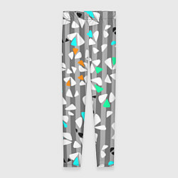Леггинсы женские Abstract pattern on striped gray background, цвет: 3D-принт