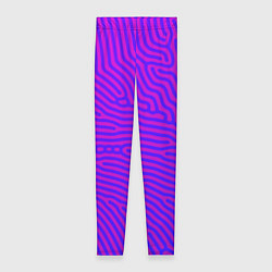 Леггинсы женские Фиолетовые линии, цвет: 3D-принт