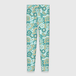 Леггинсы женские Узор этнический гранж, цвет: 3D-принт
