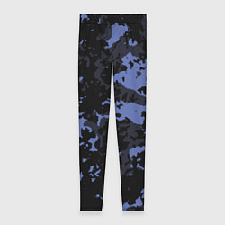 Леггинсы женские Тёмно-синий камуфляж, цвет: 3D-принт