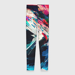 Леггинсы женские Разноцветные мазки краски, цвет: 3D-принт