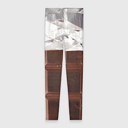 Леггинсы женские Темная плитка шоколада в обертке, цвет: 3D-принт