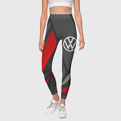 Леггинсы женские Volkswagen sports racing, цвет: 3D-принт — фото 2