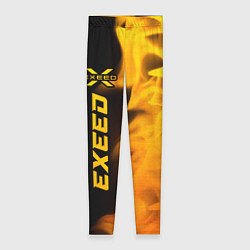 Леггинсы женские Exeed - gold gradient: по-вертикали, цвет: 3D-принт