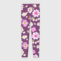 Леггинсы женские Цветы сакуры, цвет: 3D-принт