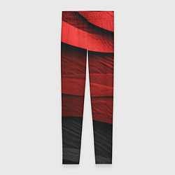 Леггинсы женские Шероховатая красно-черная текстура, цвет: 3D-принт