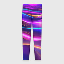 Леггинсы женские Неоновые волны, цвет: 3D-принт
