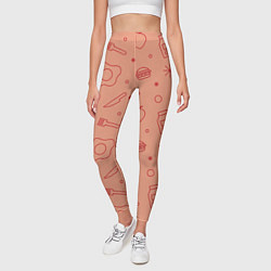 Леггинсы женские Foody, цвет: 3D-принт — фото 2