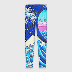 Леггинсы женские Большая волна в Канагаве сакура, цвет: 3D-принт