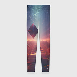 Женские легинсы 3D Ромб