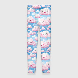 Женские легинсы Кавайные милые облока
