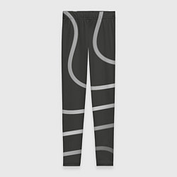 Леггинсы женские Волнистые линии, цвет: 3D-принт
