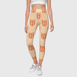 Леггинсы женские Drawn Tiger, цвет: 3D-принт — фото 2