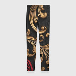 Женские легинсы Золотые абстрактные узоры