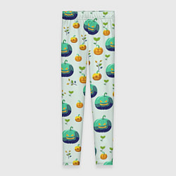 Женские легинсы Тыква веточки и листья