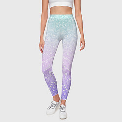 Леггинсы женские Волшебная мандала розовый, цвет: 3D-принт — фото 2