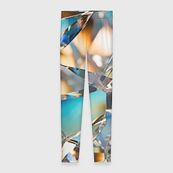 Леггинсы женские Грани стеклянного камня, цвет: 3D-принт