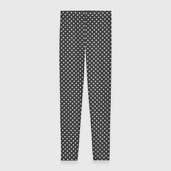 Леггинсы женские Черно-белые ромбы, цвет: 3D-принт
