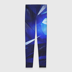 Женские легинсы Black and blue abstract background sport style