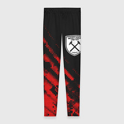 Леггинсы женские West Ham sport grunge, цвет: 3D-принт