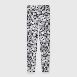 Леггинсы женские Пикселированный городской серый камуфляж, цвет: 3D-принт