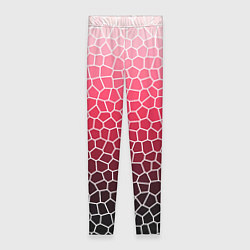Леггинсы женские Крупная мозаика розовый градиент, цвет: 3D-принт