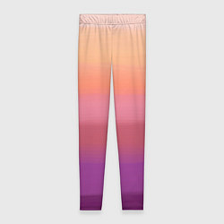 Леггинсы женские Абстракция градиент на закате дня, цвет: 3D-принт