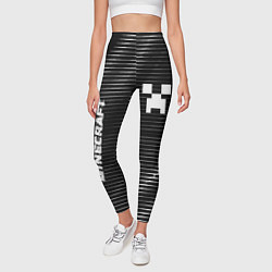 Леггинсы женские Minecraft metal game lines, цвет: 3D-принт — фото 2