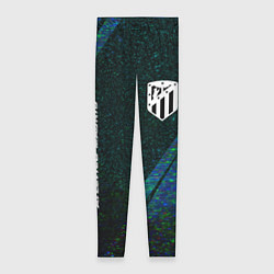 Женские легинсы Atletico Madrid glitch blue