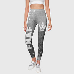 Леггинсы женские FNAF - grey gradient вертикально, цвет: 3D-принт — фото 2