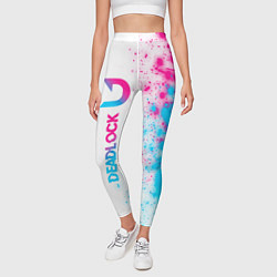 Леггинсы женские Deadlock neon gradient style по-вертикали, цвет: 3D-принт — фото 2