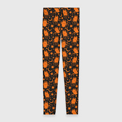 Леггинсы женские Летучие мыши - хэллоуин, цвет: 3D-принт