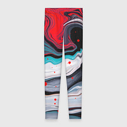Леггинсы женские Флюид арт абстракция, цвет: 3D-принт