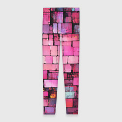 Женские легинсы Pink bricks