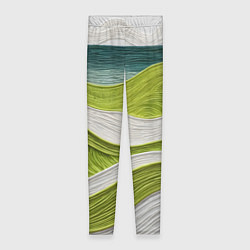 Леггинсы женские Лаймовые волны, цвет: 3D-принт