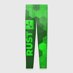 Леггинсы женские Rust - green gradient по-вертикали, цвет: 3D-принт