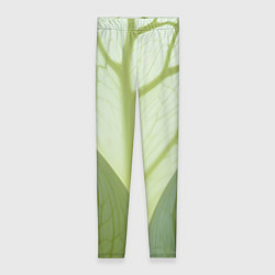 Леггинсы женские Макро съемка листа, цвет: 3D-принт