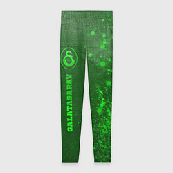 Леггинсы женские Galatasaray - green gradient по-вертикали, цвет: 3D-принт
