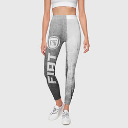Леггинсы женские Fiat - grey gradient по-вертикали, цвет: 3D-принт — фото 2