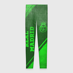 Леггинсы женские Real Madrid - green gradient вертикально, цвет: 3D-принт