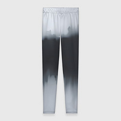 Леггинсы женские Разводы черной краски, цвет: 3D-принт