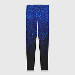 Леггинсы женские Волшебный чёрно-синий текстура напыление, цвет: 3D-принт