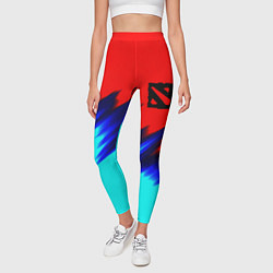 Леггинсы женские Dota краски, цвет: 3D-принт — фото 2
