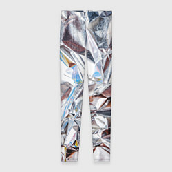 Женские легинсы Зеркальная металическая фольга текстура
