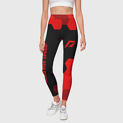 Леггинсы женские Need for Speed - red gradient вертикально, цвет: 3D-принт — фото 2