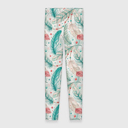 Женские легинсы Бохо паттерн в мятных тонах