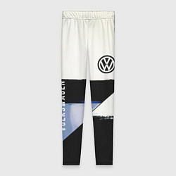 Леггинсы женские Volkswagen логотип, цвет: 3D-принт