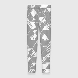 Женские легинсы Светлый серый геометричный паттерн