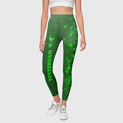 Леггинсы женские Tottenham - green gradient по-вертикали, цвет: 3D-принт — фото 2